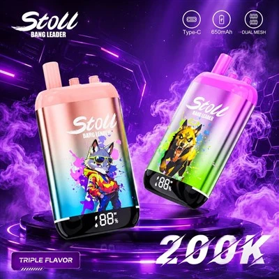 Cigarrillo electrónico disponible de la pantalla LED de Vape del triple sabor de Stoll 200K del líder de la explosión